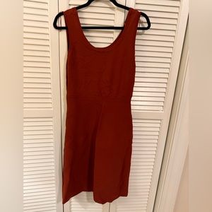 Anne Klein Rust Colored Stretchy Dress